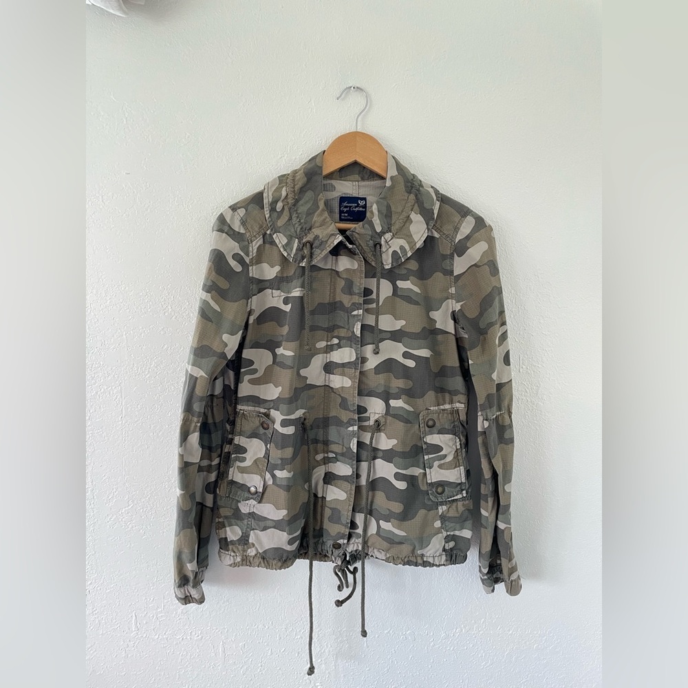 American Eagle Outfitters Camoflage Utility Jacket, Size Medium